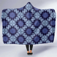 Palaka Hawaiian Quilt Seamless Pattern Hooded Blanket - Polynesian Pride