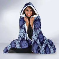 Palaka Hawaiian Quilt Seamless Pattern Hooded Blanket - Polynesian Pride