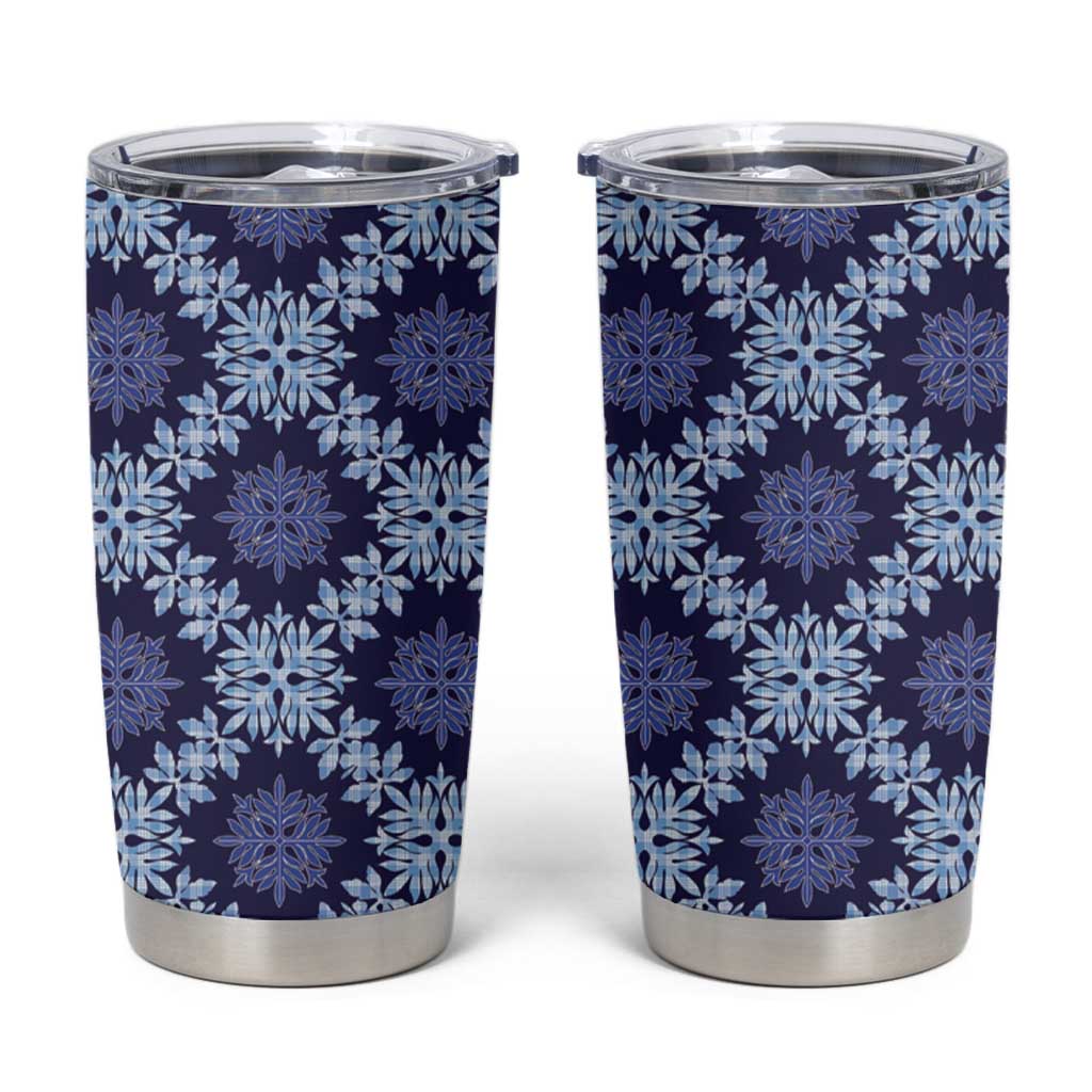 Palaka Hawaiian Quilt Seamless Pattern Tumbler Cup - Polynesian Pride