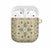 Squares Maile Leaf AirPods Case Beige Palaka Hawaiian Quilt Pattern - Polynesian Pride