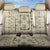 Squares Maile Leaf Back Car Seat Cover Beige Palaka Hawaiian Quilt Pattern - Polynesian Pride