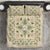 Squares Maile Leaf Bedding Set Beige Palaka Hawaiian Quilt Pattern - Polynesian Pride