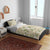 Squares Maile Leaf Bedding Set Beige Palaka Hawaiian Quilt Pattern - Polynesian Pride