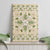 Squares Maile Leaf Canvas Wall Art Beige Palaka Hawaiian Quilt Pattern - Polynesian Pride