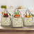 Squares Maile Leaf Grocery Bag Beige Palaka Hawaiian Quilt Pattern - Polynesian Pride