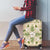 Squares Maile Leaf Luggage Cover Beige Palaka Hawaiian Quilt Pattern - Polynesian Pride