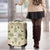 Squares Maile Leaf Luggage Cover Beige Palaka Hawaiian Quilt Pattern - Polynesian Pride