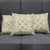 Squares Maile Leaf Pillow Cover Beige Palaka Hawaiian Quilt Pattern - Polynesian Pride