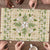 Squares Maile Leaf Puzzle Beige Palaka Hawaiian Quilt Pattern - Polynesian Pride