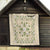 Squares Maile Leaf Quilt Beige Palaka Hawaiian Quilt Pattern - Polynesian Pride