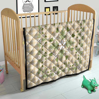 Squares Maile Leaf Quilt Beige Palaka Hawaiian Quilt Pattern - Polynesian Pride