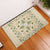 Squares Maile Leaf Rubber Doormat Beige Palaka Hawaiian Quilt Pattern - Polynesian Pride