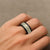 Squares Maile Leaf Spinner Ring Beige Palaka Hawaiian Quilt Pattern - Polynesian Pride