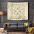 Squares Maile Leaf Tapestry Beige Palaka Hawaiian Quilt Pattern - Polynesian Pride