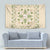 Squares Maile Leaf Tapestry Beige Palaka Hawaiian Quilt Pattern - Polynesian Pride