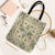 Squares Maile Leaf Tote Bag Beige Palaka Hawaiian Quilt Pattern - Polynesian Pride