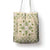 Squares Maile Leaf Tote Bag Beige Palaka Hawaiian Quilt Pattern - Polynesian Pride