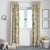 Squares Maile Leaf Window Curtain Beige Palaka Hawaiian Quilt Pattern - Polynesian Pride