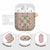 Squares Maile Leaf AirPods Case Pink Palaka Hawaiian Quilt Pattern - Polynesian Pride