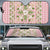 Squares Maile Leaf Auto Sun Shade Pink Palaka Hawaiian Quilt Pattern - Polynesian Pride