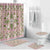 Squares Maile Leaf Bathroom Set Pink Palaka Hawaiian Quilt Pattern - Polynesian Pride