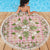 Squares Maile Leaf Beach Blanket Pink Palaka Hawaiian Quilt Pattern - Polynesian Pride