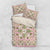 Squares Maile Leaf Bedding Set Pink Palaka Hawaiian Quilt Pattern - Polynesian Pride