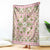 Squares Maile Leaf Blanket Pink Palaka Hawaiian Quilt Pattern - Polynesian Pride