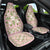Squares Maile Leaf Car Seat Cover Pink Palaka Hawaiian Quilt Pattern - Polynesian Pride