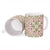 Squares Maile Leaf Ceramic Mug Pink Palaka Hawaiian Quilt Pattern - Polynesian Pride