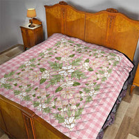 Squares Maile Leaf Quilt Pink Palaka Hawaiian Quilt Pattern - Polynesian Pride