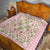 Squares Maile Leaf Quilt Pink Palaka Hawaiian Quilt Pattern - Polynesian Pride
