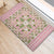 Squares Maile Leaf Rubber Doormat Pink Palaka Hawaiian Quilt Pattern - Polynesian Pride