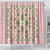 Squares Maile Leaf Shower Curtain Pink Palaka Hawaiian Quilt Pattern - Polynesian Pride