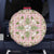 Squares Maile Leaf Spare Tire Cover Pink Palaka Hawaiian Quilt Pattern - Polynesian Pride