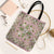 Squares Maile Leaf Tote Bag Pink Palaka Hawaiian Quilt Pattern - Polynesian Pride
