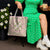 Squares Maile Leaf Tote Bag Pink Palaka Hawaiian Quilt Pattern - Polynesian Pride