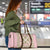 Squares Maile Leaf Travel Bag Pink Palaka Hawaiian Quilt Pattern - Polynesian Pride