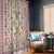Squares Maile Leaf Window Curtain Pink Palaka Hawaiian Quilt Pattern - Polynesian Pride