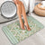 Squares Maile Leaf Bathroom Set Turquoise Palaka Hawaiian Quilt Pattern - Polynesian Pride
