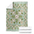 Squares Maile Leaf Blanket Turquoise Palaka Hawaiian Quilt Pattern - Polynesian Pride