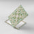Squares Maile Leaf Canvas Wall Art Turquoise Palaka Hawaiian Quilt Pattern - Polynesian Pride