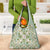 Squares Maile Leaf Grocery Bag Turquoise Palaka Hawaiian Quilt Pattern - Polynesian Pride