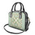 Squares Maile Leaf Shoulder Handbag Turquoise Palaka Hawaiian Quilt Pattern - Polynesian Pride