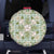 Squares Maile Leaf Spare Tire Cover Turquoise Palaka Hawaiian Quilt Pattern - Polynesian Pride