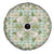 Squares Maile Leaf Spare Tire Cover Turquoise Palaka Hawaiian Quilt Pattern - Polynesian Pride