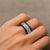 Squares Maile Leaf Spinner Ring Turquoise Palaka Hawaiian Quilt Pattern - Polynesian Pride