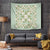 Squares Maile Leaf Tapestry Turquoise Palaka Hawaiian Quilt Pattern - Polynesian Pride