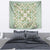 Squares Maile Leaf Tapestry Turquoise Palaka Hawaiian Quilt Pattern - Polynesian Pride