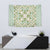 Squares Maile Leaf Tapestry Turquoise Palaka Hawaiian Quilt Pattern - Polynesian Pride